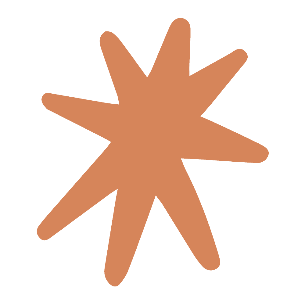 Stylized star-shaped icon in brown for building or repair services.